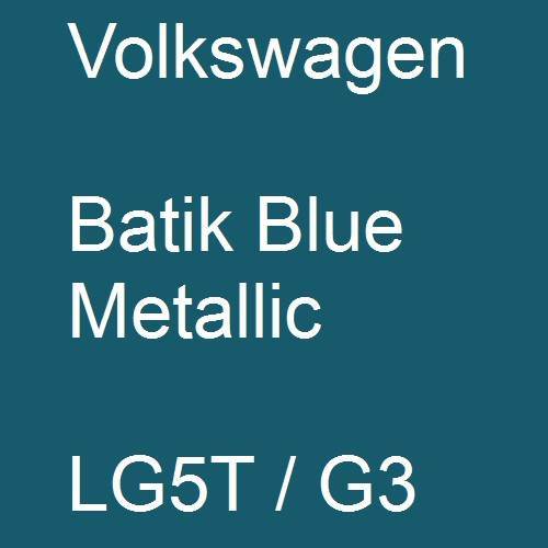 Volkswagen, Batik Blue Metallic, LG5T / G3.